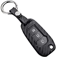 SUPERLOVE Fibra De Carbono del Coche Fundas Plegables Estilo Estuche para Ford Focus Everest Explorer Edge Kuga Auto…